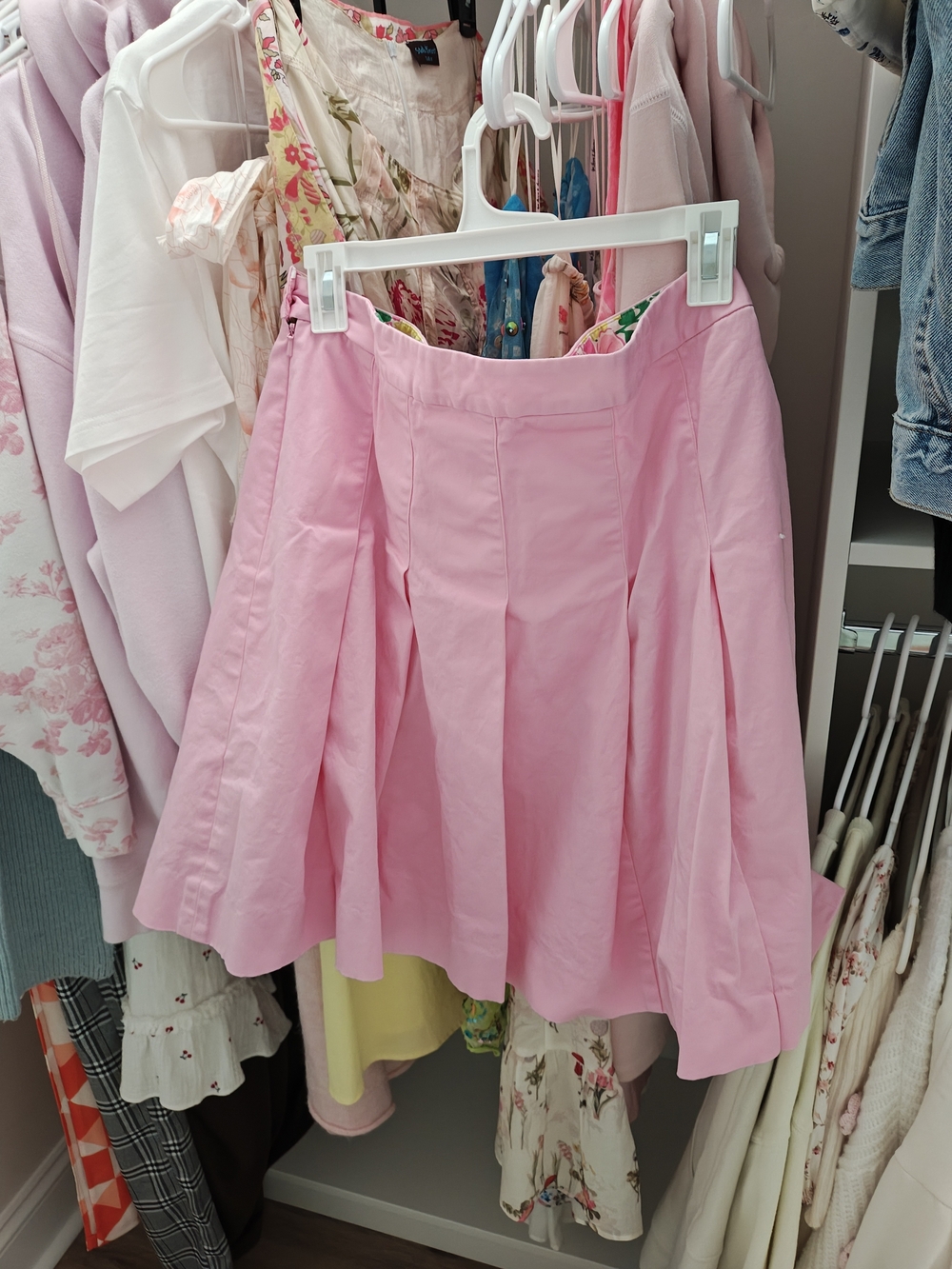 Vintage Lilly Pulitzer Pink Pleated Midi Skirt